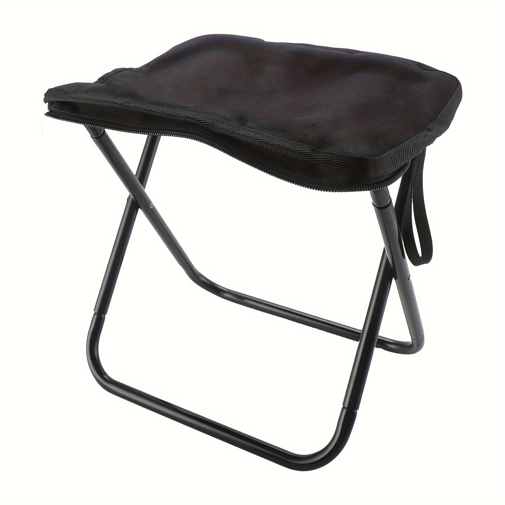 Portable Camping Folding Stool Aluminum Alloy Stool With Zipper Pouch