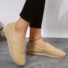 Women's Canvas Slip On Walking Sneakers Lightweight Flat Loafers