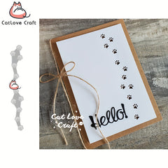 Catlove Dog Paw Track Metal Cutting Dies for DIY Craft