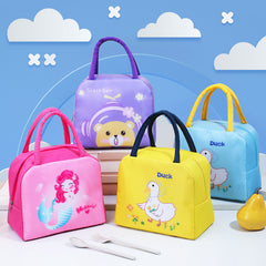 Cartoon Bento Bag Lunch Box Insulation Storage Handbag