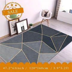 Nordic Geometric Floor Carpet Non Slip Rug Machine Washable