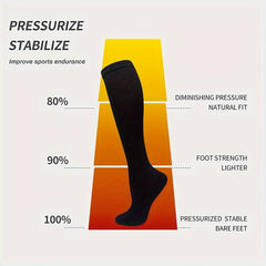 6 Pairs Copper Compression Socks 10-20 mmHg Knee High for Women Men