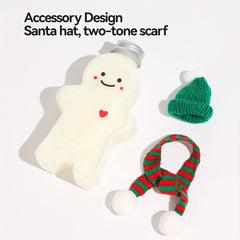 500ml Christmas Snowman Water Bottle Leakproof Juice Milk Cup