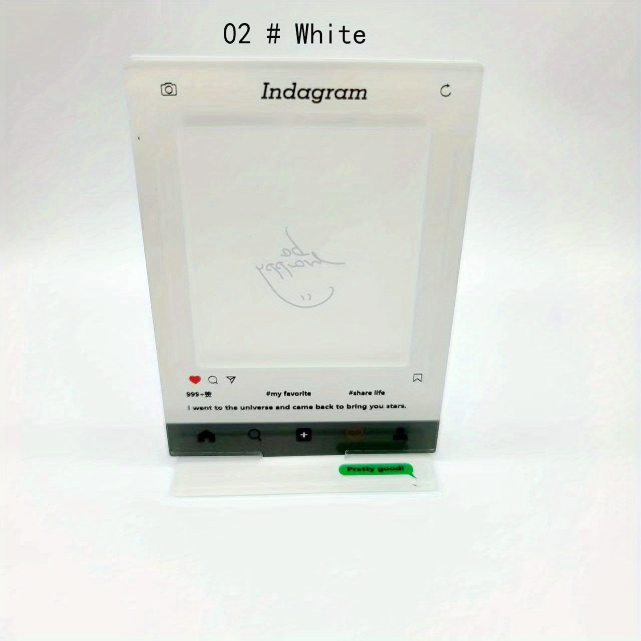 Acrylic Frame 3" Photo Display Frame Souvenir Frame