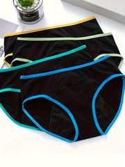 4 Pack Plus Size Sexy Panties Set Women's Plus Leak Proof Period