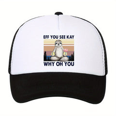 Outdoor Baseball Cap Men's Cartoon Print Hip Hop Dad Trucker Hat