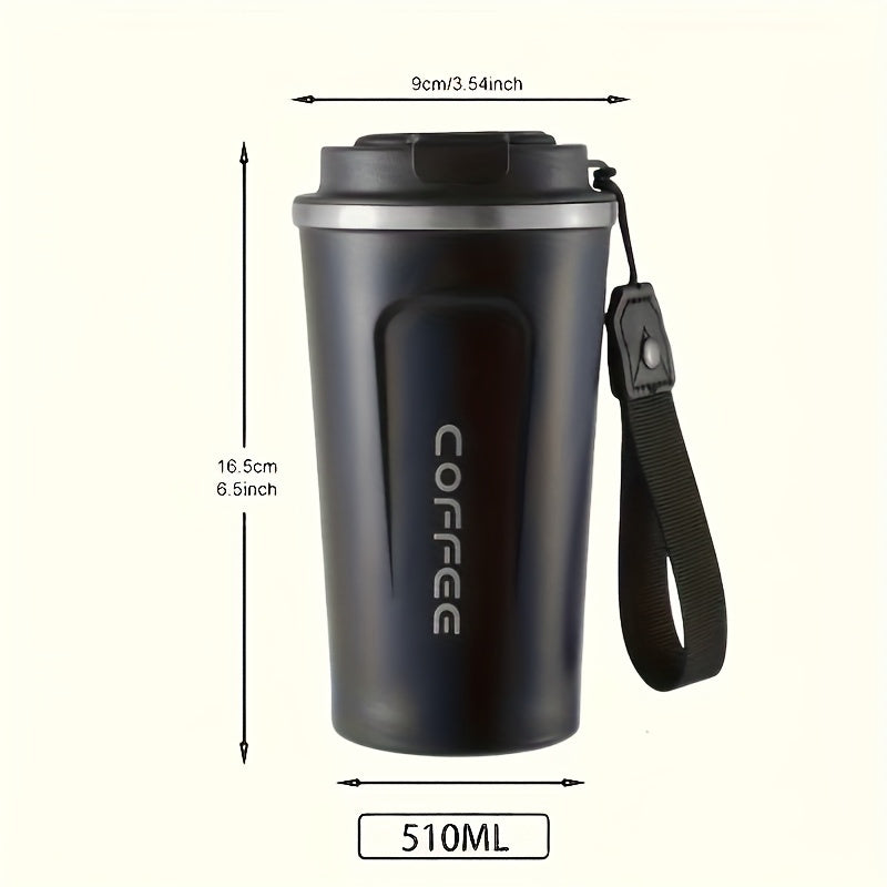 17oz Insulated Coffee Travel Mug Stainless Steel Double Wall Vacuum Leak Proof