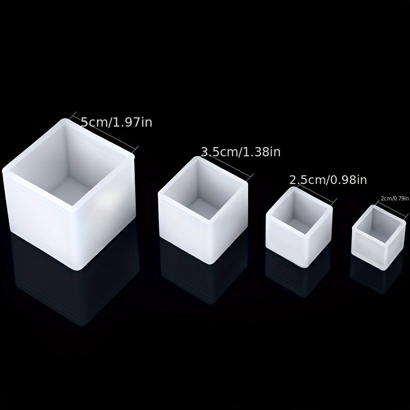 Square Cube Silicone Mold DIY Ornament Resin Casting Mold