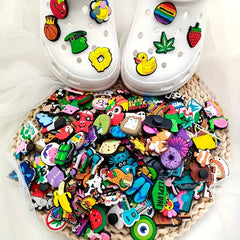 21pcs PVC Shoe Decorations for Birthday Gift Party Favors