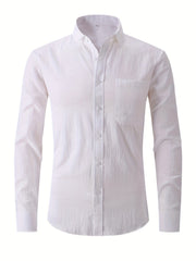 Men's Long Sleeve Casual Base Layer Shirt