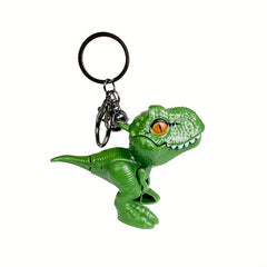 Biting Tyrannosaurus Doll Keychain Fun Dinosaur Toy for Car Bag