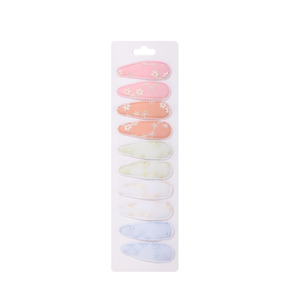 10pcs Small Daisy Hair Clips Side Bangs Clip Headwear Hair Accessories