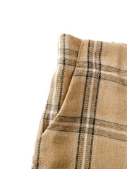 Girls Plaid Trousers, Casual Style
