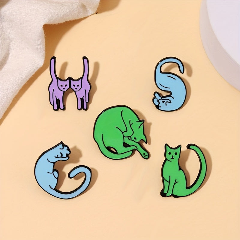 Cartoon Animals 26 English Letters Brooch