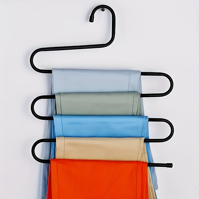 S-shaped Magic Iron Pants Rack Stainless Steel Pants Rack
