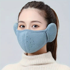 2026 Winter Breathable Mask & Ear Muffs Windproof Reusable for Outdoor Sports
