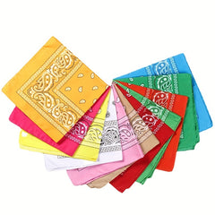 54 Paisley Print Bandana Candy Hip Hop Square Scarf Neckerchief Unisex Headband