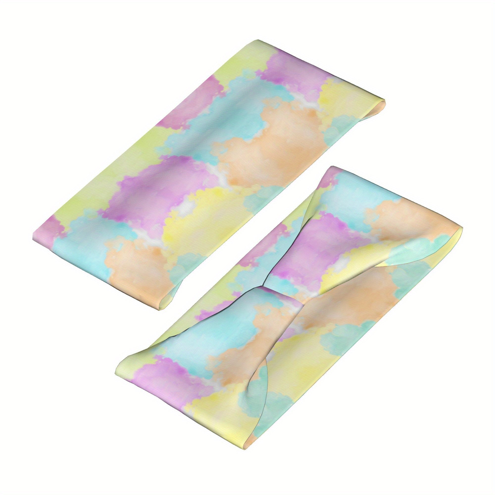 Rainbow Colorful Headband for Sport & Casual Outfits