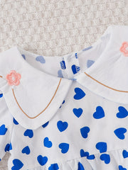 Toddler Baby Girls Stylish Tunic Dress Summer Floral Doll Collar