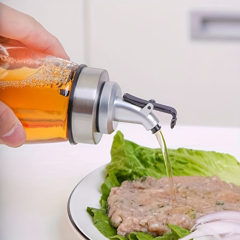 Glass Bottle Leak-proof Dispenser Kitchen Seasoning Storage