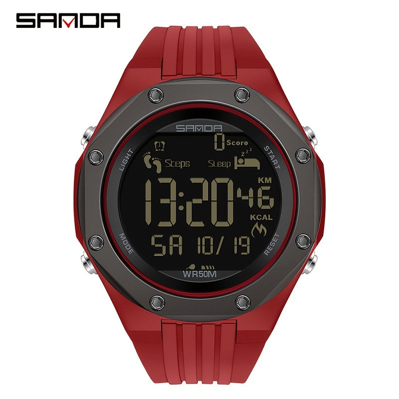 Sanda Boy's Calorie Steps Metal Waterproof Watch