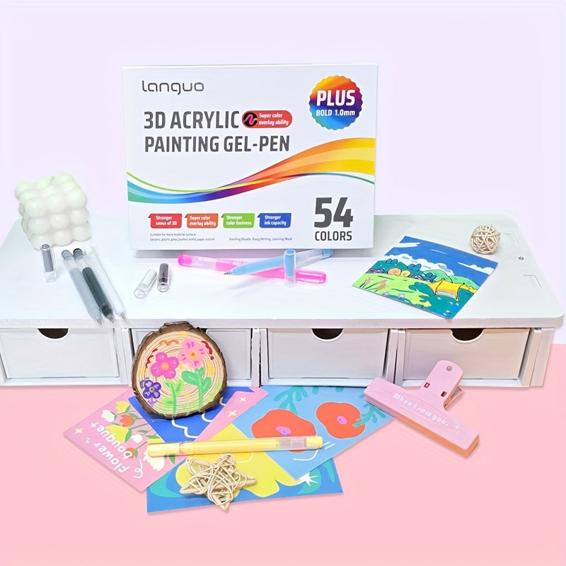54 Marker Set for Surface Painting | Precise Colors & Strong Coverage