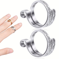 Adjustable Crochet Tension Ring Finger Clip Crochet Thimble