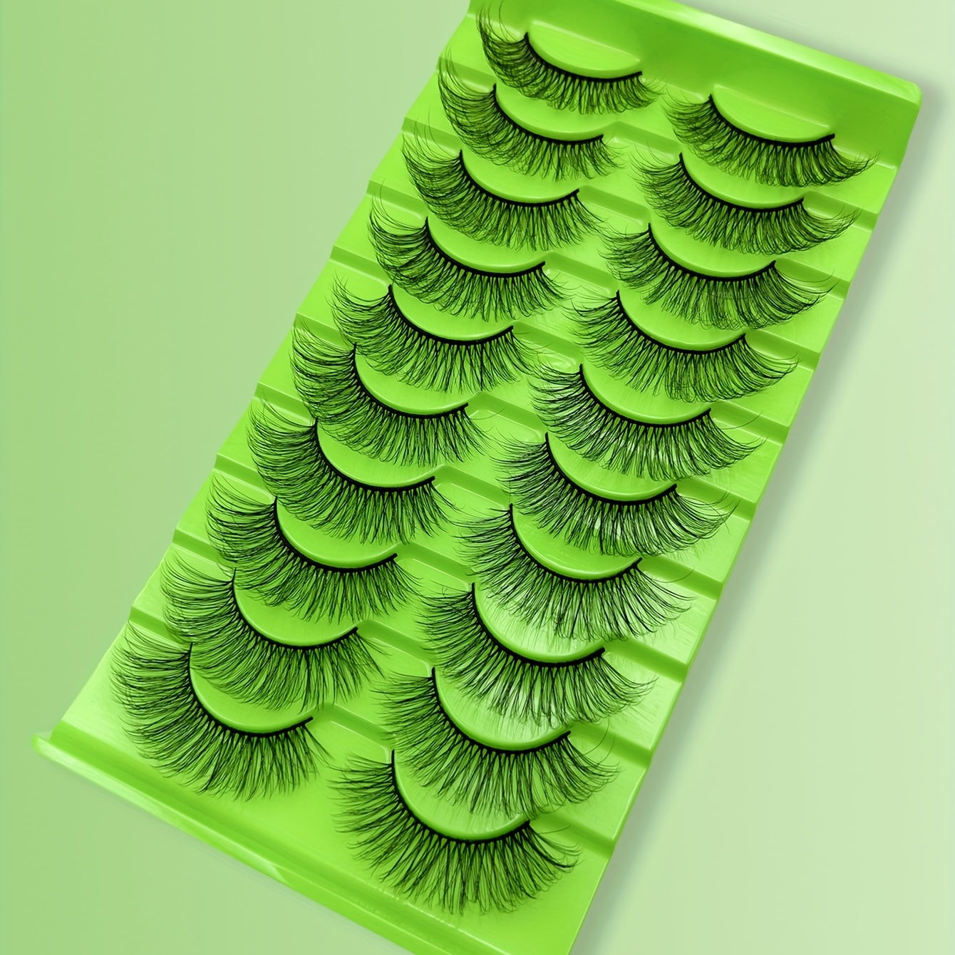 10 Pairs 3D Multilayer False Eyelashes Natural Cross Grafting Lashes