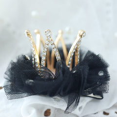 Kids Mesh Head Flower Crown Hair Clip Hair Accessories