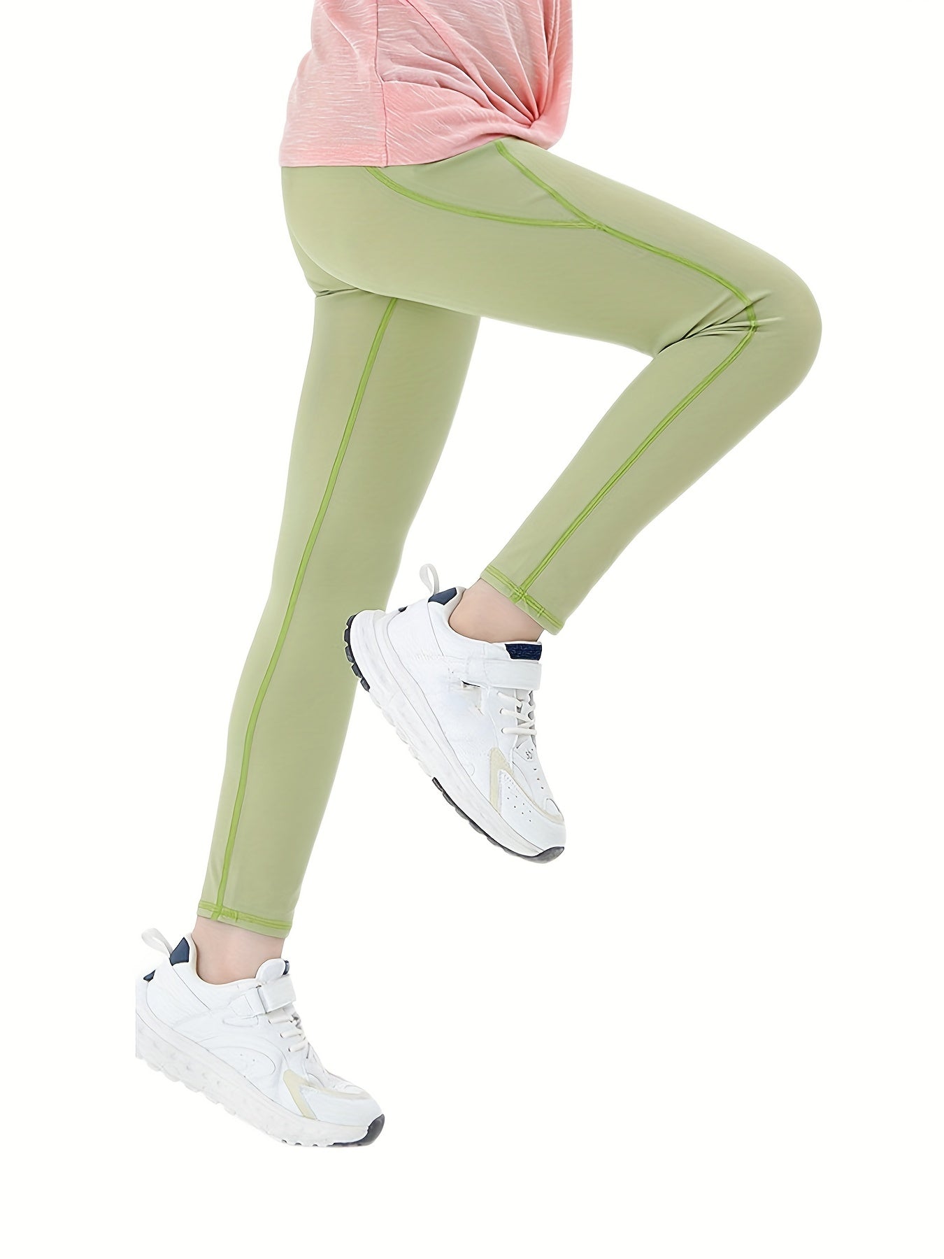 Girls Soft Stretch Athletic Leggings Slim Fit Sports Yoga Workout Pants