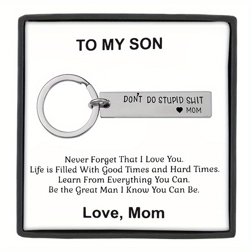 Funny Keychain Birthday Gift for Son