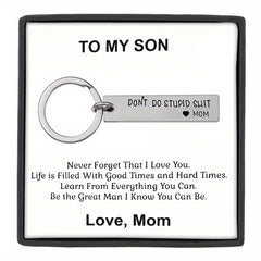 Funny Keychain Birthday Gift for Son