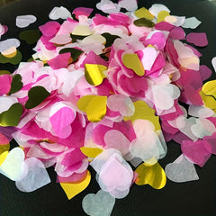 Colorful Love Peach Heart Confetti Wedding Party Hand Throwing Petals