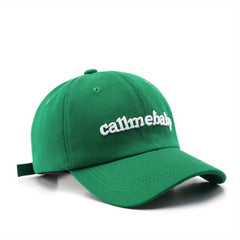 Retro Embroidery Peaked Cap Sun Protection Baseball Cap