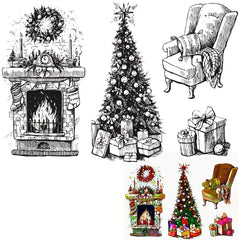 Christmas Halloween Gift Stamp For Card Making DIY Decoration
