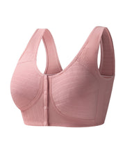 Front Buckle Wireless Bra Comfy Push Up Bra Women's Lingerie