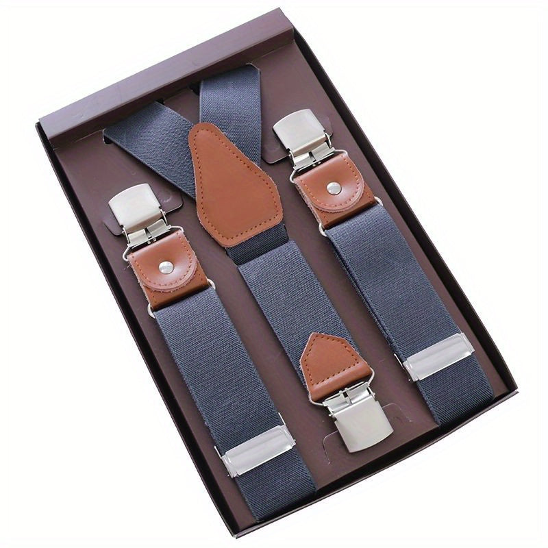 Men's 3 Buckles Y shaped Suspenders For Outdoor Party