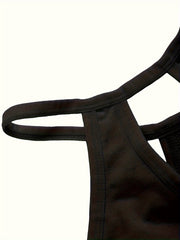 3pcs Hollow Sports Tank Top Comfortable Sports Bra Women's Activewear