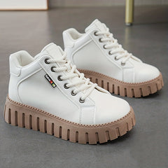 Women's High Top Skate Shoes Thick Bottom Lightweight Sport Shoes
