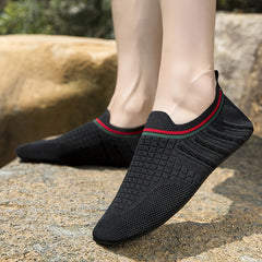 Women's Plaid Slip On Aqua Shoes for Water Activities