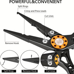 2pcs Fishing Pliers Fish Lip Gripper Upgrade Fly Fishing Tools Set