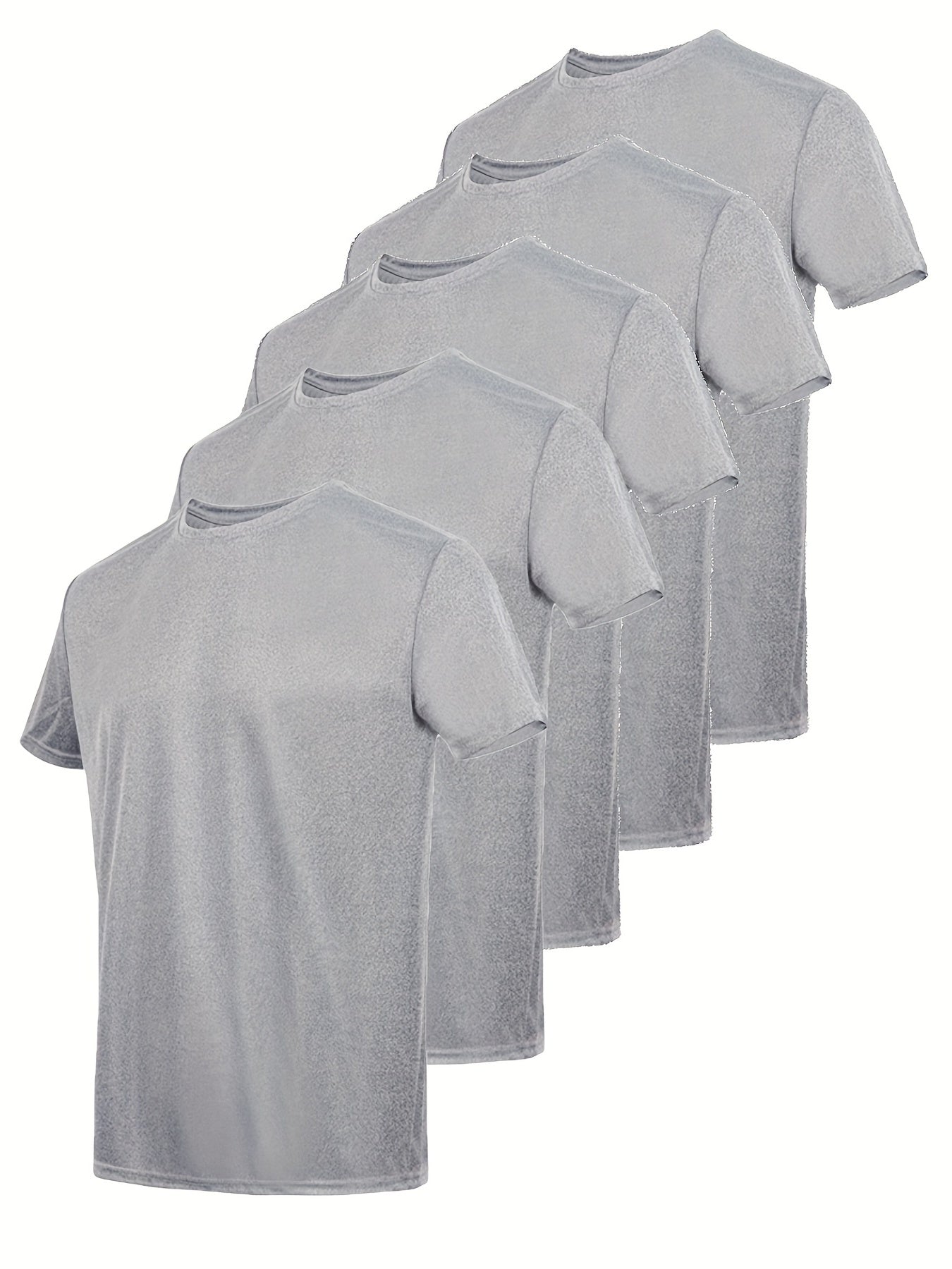 5pcs Men's T Shirt Bundle for Summer Activities