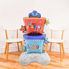 Colorful Birthday Party Cake Balloon Decoration