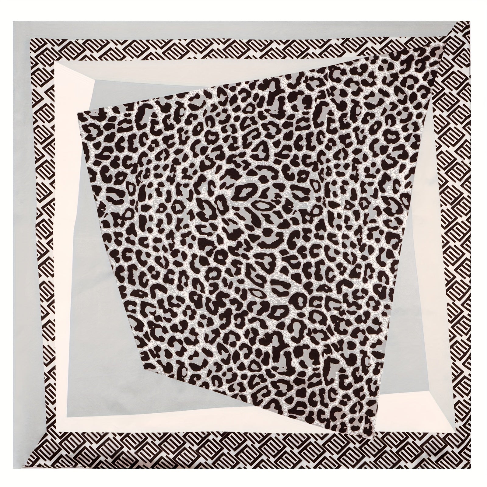 Luxury Silk Scarf Print Satin Scarf Mature Head Neck Scarf Hair Wrap