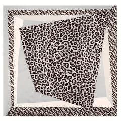 Luxury Silk Scarf Print Satin Scarf Mature Head Neck Scarf Hair Wrap