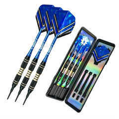 3pcs Soft Tip Darts Set 218g pc with Storage Box & 36pcs Replaceable Tips