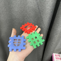 Colorful Large House Building Blocks with Window Creative House Building Toy