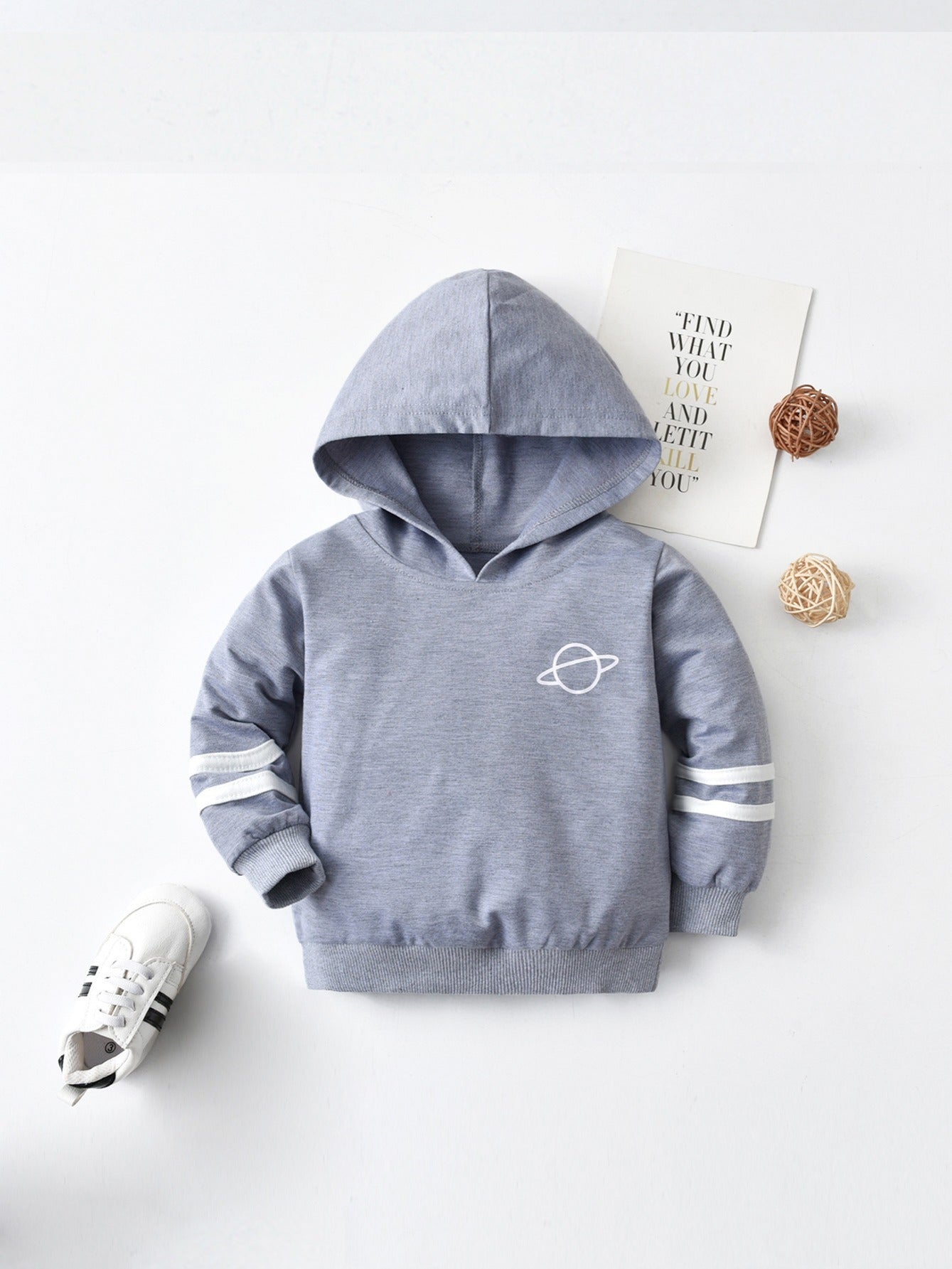 Toddler Boys Universe Pattern Hoodie Pullover Sweatshirt