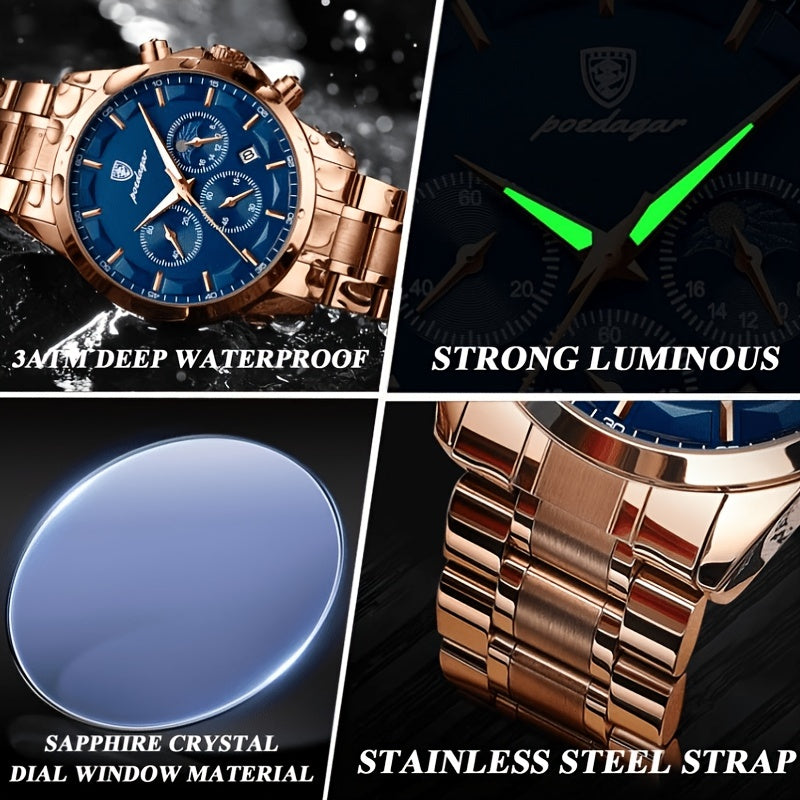 Sports Waterproof Luminous Quartz Men's Watch