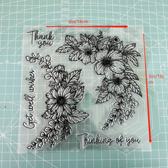Cartoon Flower Silicone Stamp for Kids